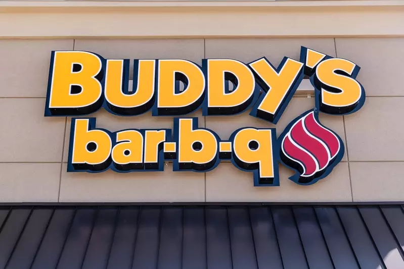 Buddy's Bar-b-q sign