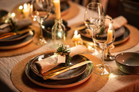 holiday table setting