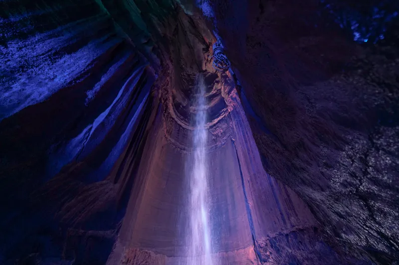 Ruby Falls underground waterfall near Chattanooga TN