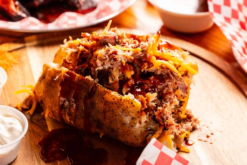 Hawg Back Potato at Buddy's bar-b-q